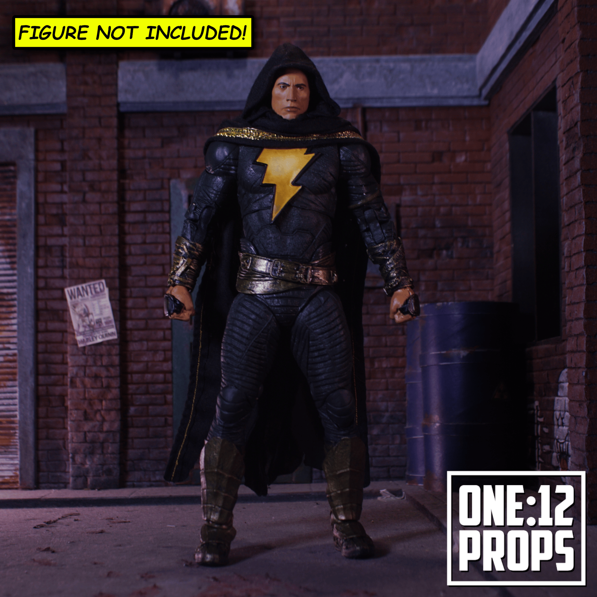 Custom Wired Cape For McFarlane Black Adam | one12props